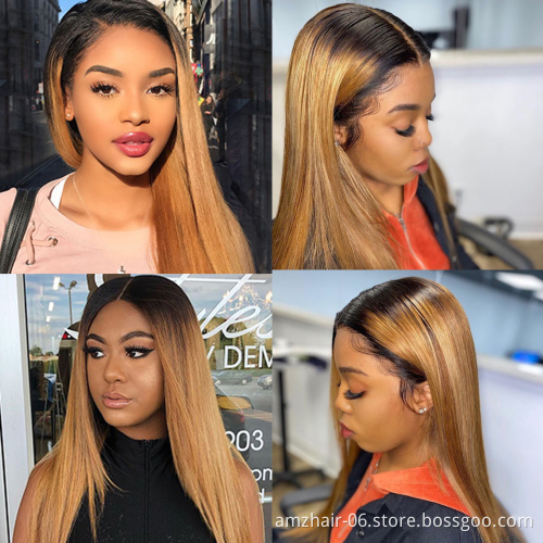 Yeswigs  Raw Peruvian Virgin Straight Lace Frontal Closure Human Hair Wig Transparent Cheap Full Lace Front Wig For Black Women